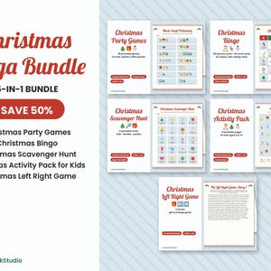 Christmas Mega Bundle: Party Games, Bingo, Scavenger Hunt, Kids Activities (Digital Download) image 1