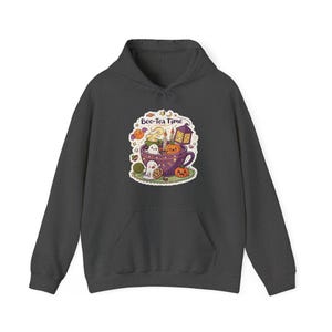Boo-Tea Time Ghost Tea Party Halloween Hoodie, Funny Spooky Season Hoodie, Quirky Halloween Gift image 5