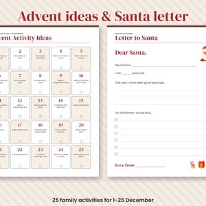 2026 Christmas Planner Printable, Holiday Budget, Gift Tracker, Menu (Digital Download) image 6