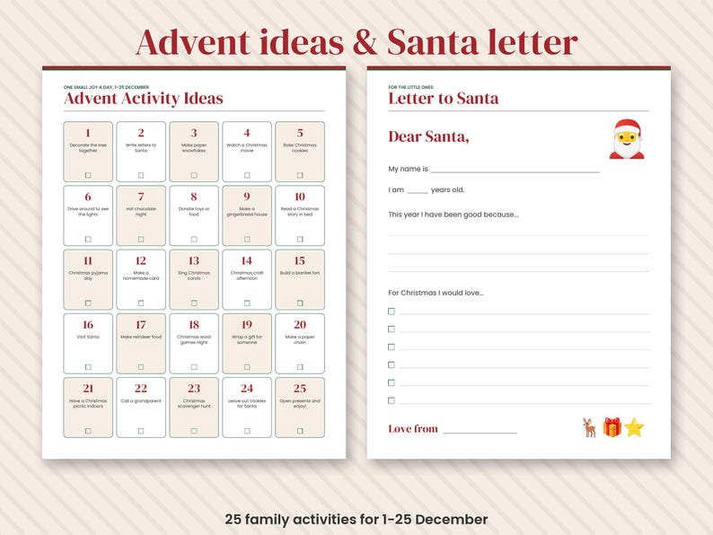 2026 Christmas Planner Printable, Holiday Budget, Gift Tracker, Menu (Digital Download) image 6