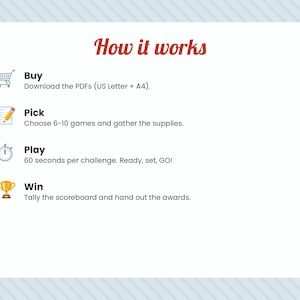30 Christmas Minute to Win It Games, Festive Party Challenges (Digital Download) image 6