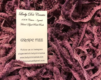 Pom Pom Trim - Grape Fizz - Hand-dyed Mini DMC 3835