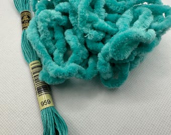 Chenille Trim - Hand-Dyed 100% Cotton Jumbo DMC 959 - LIMITED EDITION