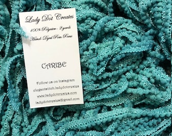 Pom Pom Trim - Caribe - Hand-dyed Mini