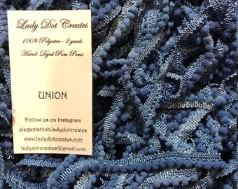 Pom Pom Trim - Union - Hand-dyed Mini DMC 803/312