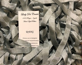 Ribbon 9/16" - Rainy - Hand-dyed 100% Viscose