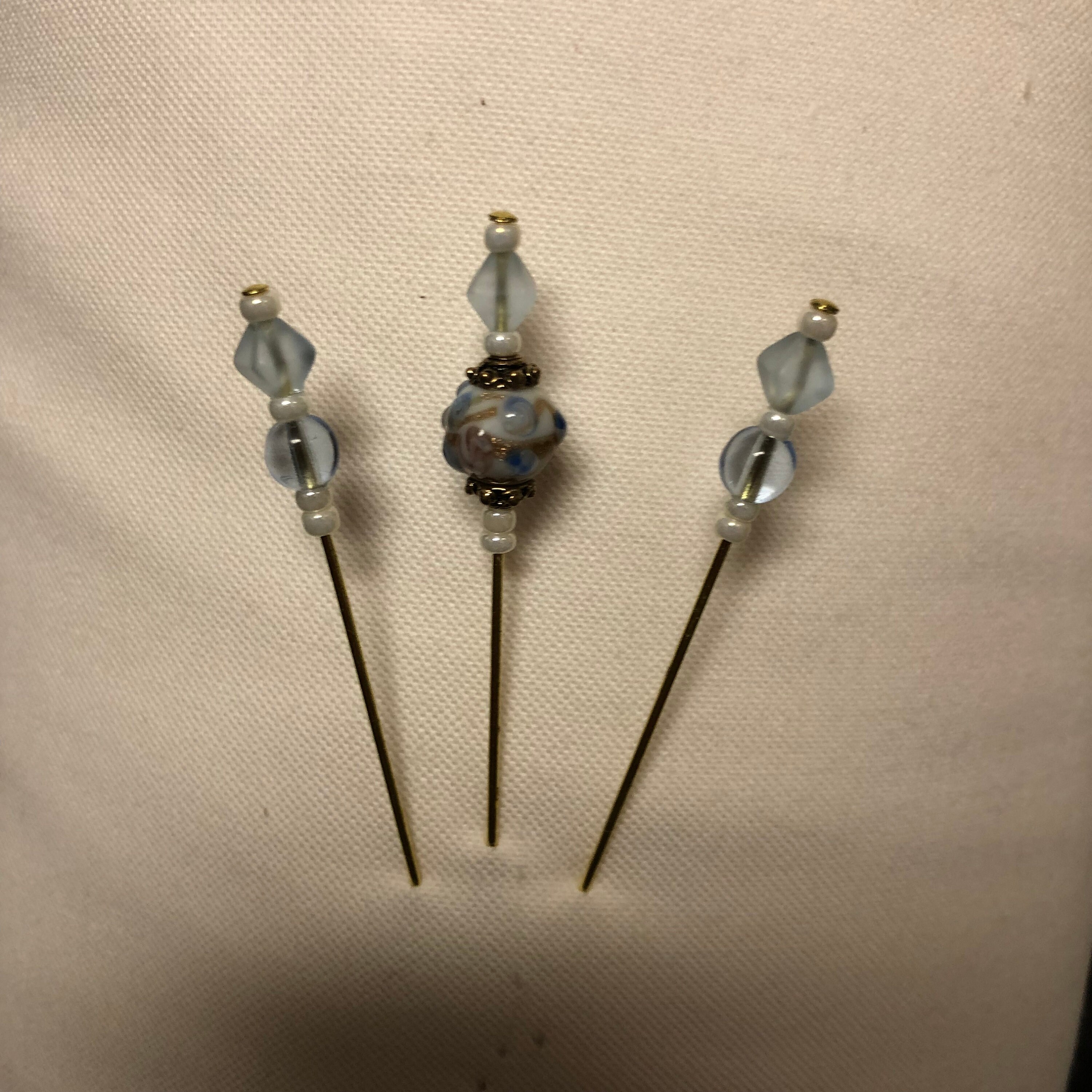 Lampwork Bead Hat Pins for Pin Cushions and Embelishments Etsy