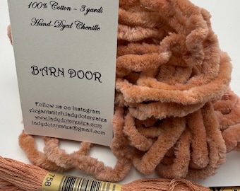 Chenille Trim - Barn Door - Hand-Dyed 100% Cotton Jumbo DMC 3778/758