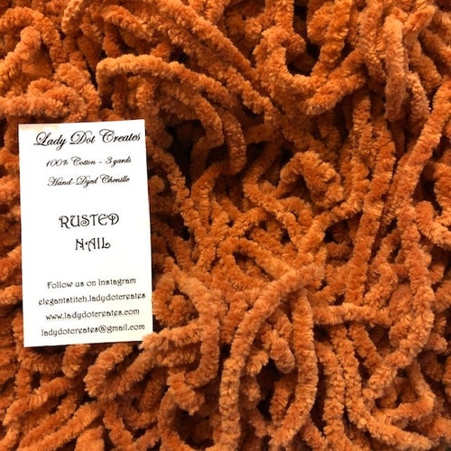 Chenille Trim Wizard Handdyed 100 Cotton Jumbo Etsy