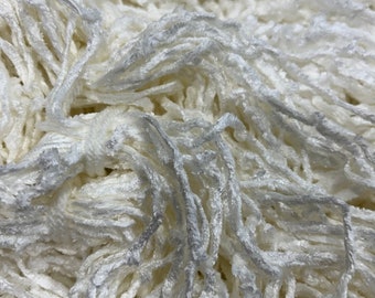 Chenille Petite - Snow - Hand-Dyed 100% Cotton/Rayon THE END
