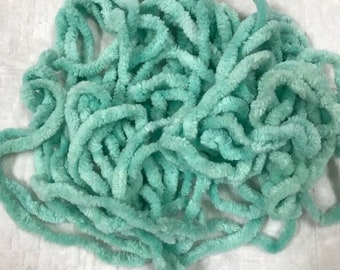 Chenille Trim - Sea Glass - Hand-Dyed 100% Cotton Jumbo