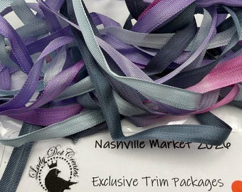 RIBBONS Xmas In July Ltd Edition Vintage Ombre Rayon Ribbons 1/4"