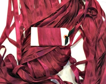 Ribbon 9/16" - Chianti - Hand-dyed 100% Viscose