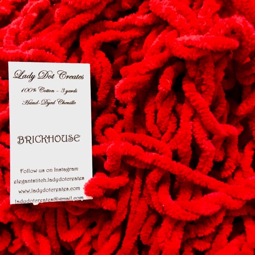 Chenille Trim Wizard Handdyed 100 Cotton Jumbo Etsy