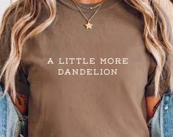 Comfort Colors Dandelion Graphic Tee | Minimalist Texas Style Shirt