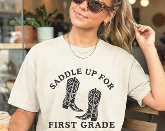 Custom Grade Level Teacher Shirt, Personalized Teacher Name Tee, Any Grade Pre-K Kindergarten 1st 2nd 3rd Grade