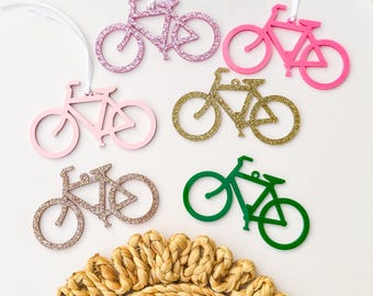 Acrylic Bicycle Ornament Cutout Colorful Bike Decor