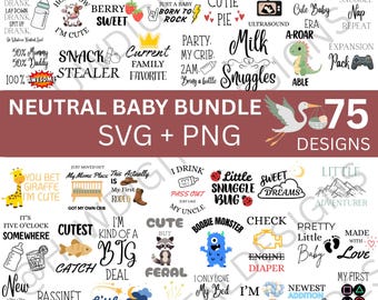 Pacchetto SVG/PNG per neonati/Design di body per neonati unisex/Idee per baby shower