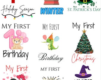 Il primo SVG/PNG del bambino/I miei primi disegni di tutine per neonati/Idee per baby shower