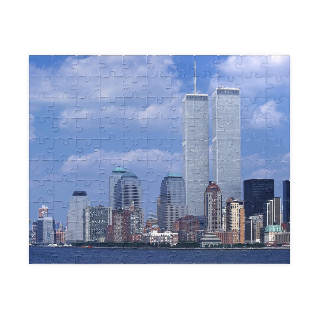 City Skyline Twin Towers Puzzle | 520-1014 Piece Jigsaw - Etsy