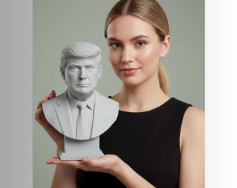 5 in 1 Donald Trump 3D Model STL File | Bust 3D print | Instant Digital Download