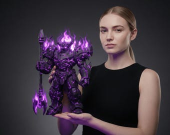 Iron Bot STL-bestand | Solo leveling anime geïnspireerd | 3MF-bestand | Schaduwleger | 3D-afdrukbaar model | Digitale download