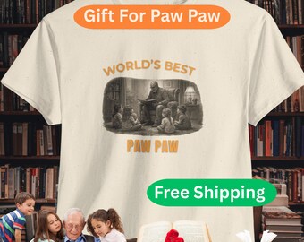 Paw Paw T-Shirt | Grandpa Story Time Illustration