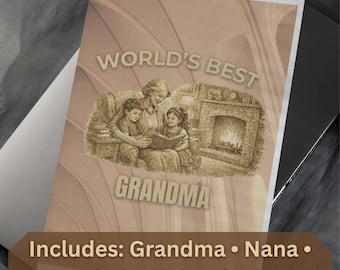 Grandma Birthday Card Printable – Multiple Names, DIY Greeting (PDF Download) Storytime Memory