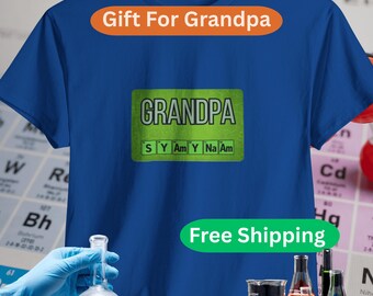 Funny Grandpa Science T-Shirt - Chemistry Paw Paw Gift