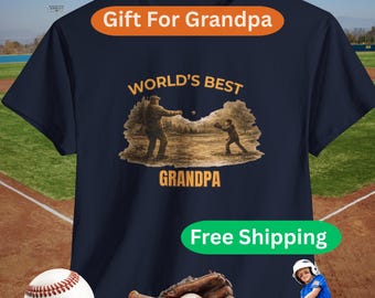Grandpa Baseball T-Shirt | Vintage Style
