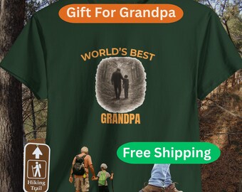 Grandpa T-Shirt | Grandpa Grandson Hiking