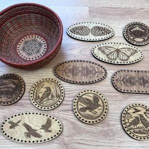 Pine needle basket centers, #119