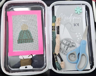 Knit Hat Needlepoint Kit