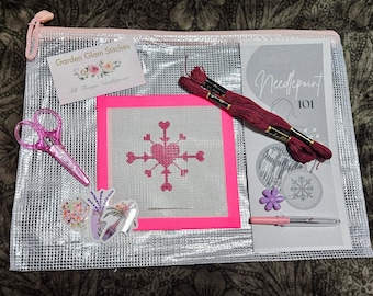 Valentine Snowflake Needlepoint kit