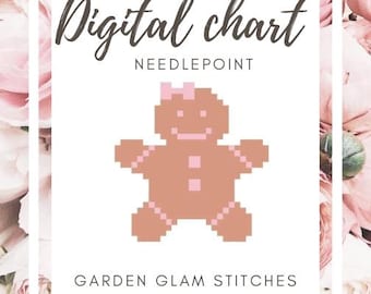 Gráfico digital para bordado da Menina de Gengibre *não é um item físico*