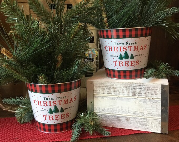 Buffalo Plaid Decor/farmhouse Christmas/christmas - Etsy