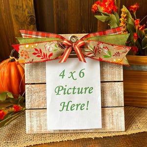 Fall Picture Frame/Fall Decor/Fall Pictures/Fall Boho Decor/Fall Picture Frame Decoration/Thanksgiving Decor/4x6 Fall Photo Frame