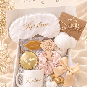 Caja de regalo personalizada para dama de honor | Set de regalo de spa con nombre personalizado, caja de propuesta de matrimonio, regalo para dama de honor, recuerdos de boda