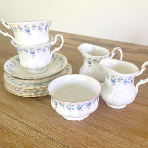 Royal Albert Tee-Set | Memory Lane Muster | Bone China | Hergestellt in England