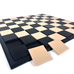 Plateau d’Échecs Amovible Personnalisable – Chess Board Modulable 3D avec Cases Interchangeables – Plateau Personnalisé et Moderne - Echecs