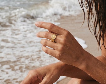 Adjustable Gold Sunburst Ring – Boho Chic & Vintage Jewelry – Elegant Ring – Chic Jewelry – Gift for Women – Birthday