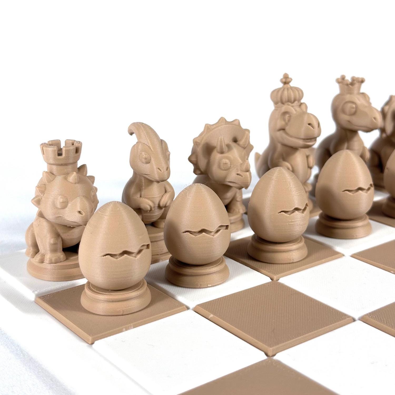 Master of Chess Schakenbord in Hout CESAR 60 cm - Handgemaakt Groot Opvouwbaar Schaakspel voor Kinderen en Volwassenen - Solide Constructie