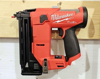 Milwaukee M12 Brad Nailer Wall Mount – Heavy Duty Tool Holder – Garage Organizer
