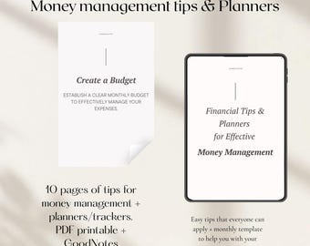 Minimalist Finance Templates | Budget, Savings & Debt Trackers (PDF Printable)