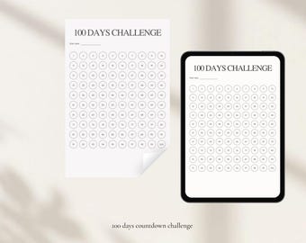 100 days challenge countdown.