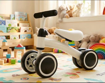 4-Wheel Baby Balance Bike for Toddlers