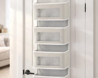 Over-the-Door Hanging Organizer with Clear Pockets