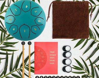 Tambor de lengüeta de acero de 6 pulgadas y 8 notas