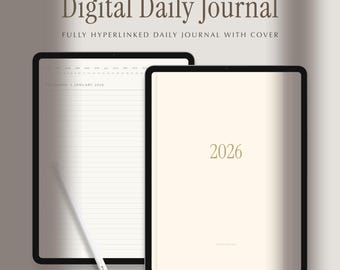 Minimalistisch digitaal dagverslag voor iPad | 5 kleurenedities (pdf-download)