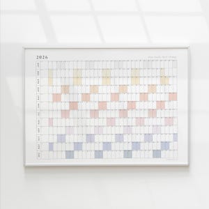 2026 Year At-A-Glance Calendar | Minimalist Wall Planner (Digital Download) image 8